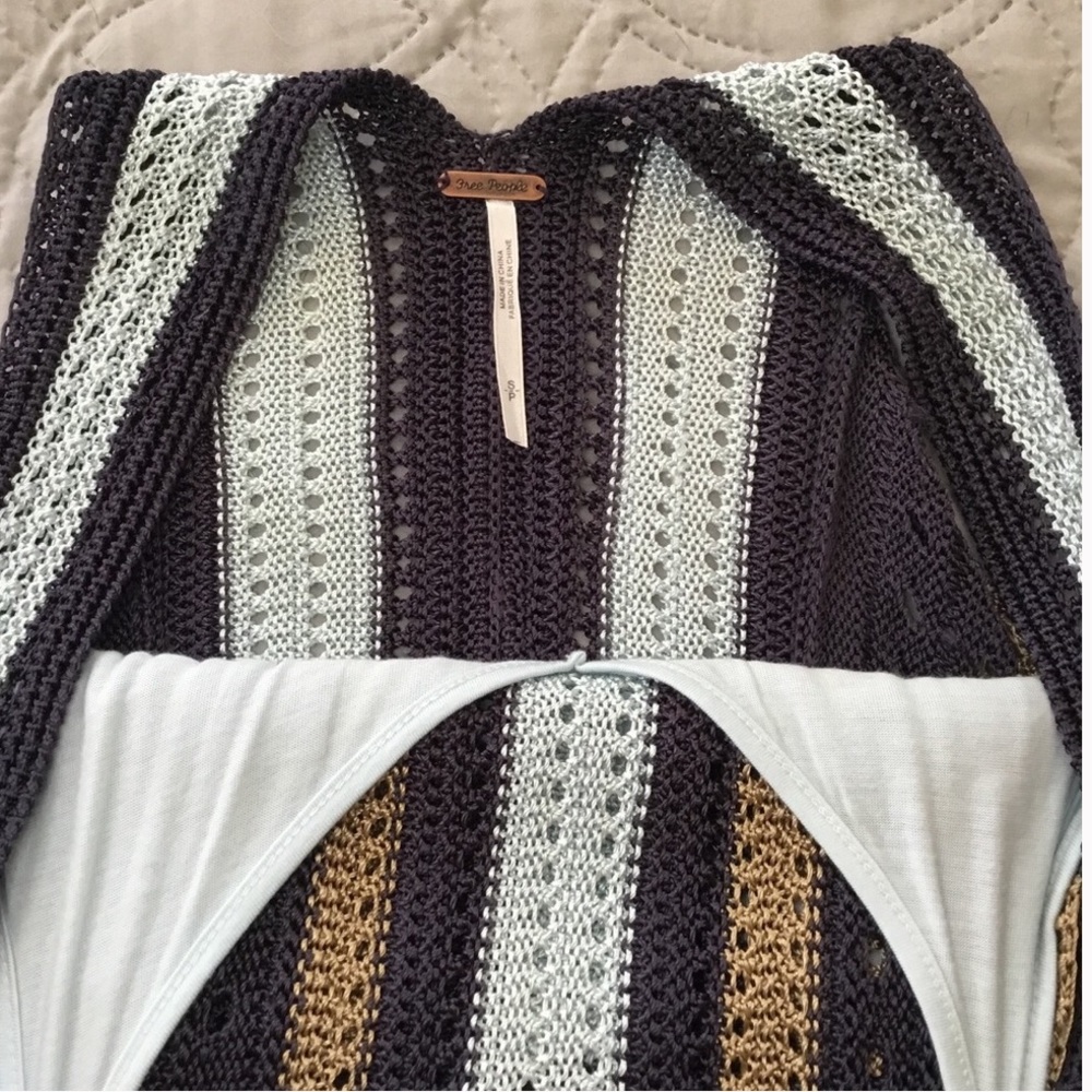 Free People Katie’s Crochet-Bodice Mini Dress, NWT - Picture 6 of 8